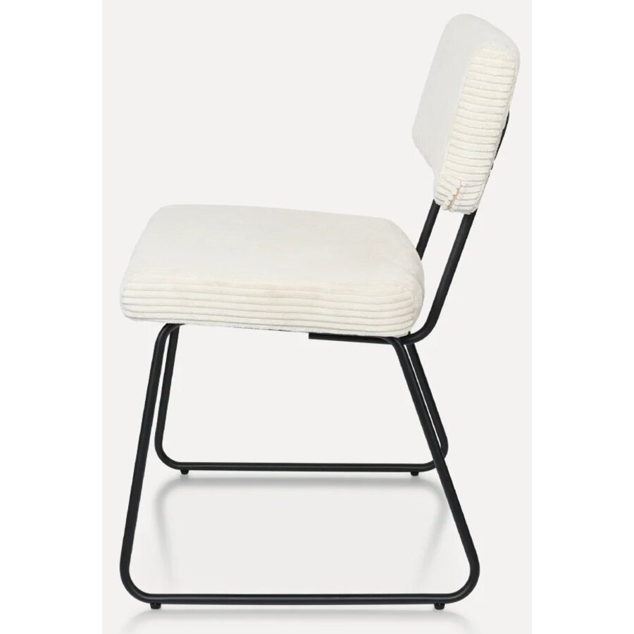 Melvin Ribstof Eetkamerstoel Beige