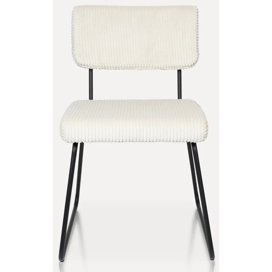 Melvin Ribstof Eetkamerstoel Beige