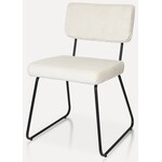 Hjem Interiors Melvin Ribstof Eetkamerstoel Beige