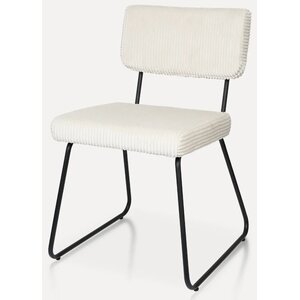 Hjem Interiors Melvin Ribstof Eetkamerstoel Beige