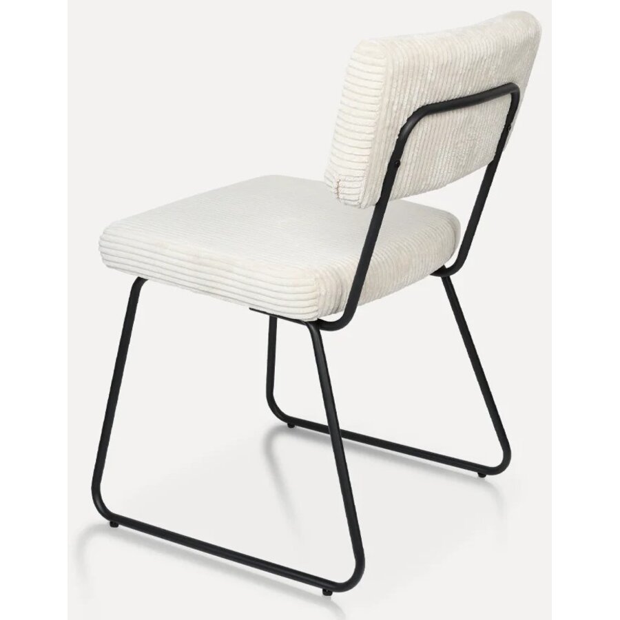 Melvin Ribstof Eetkamerstoel Beige