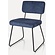 Melvin Ribstof Eetkamerstoel Marineblauw