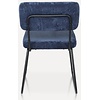 Melvin Ribstof Eetkamerstoel Marineblauw