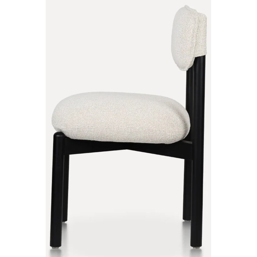 Frank Eetkamerstoel Zwart/Beige