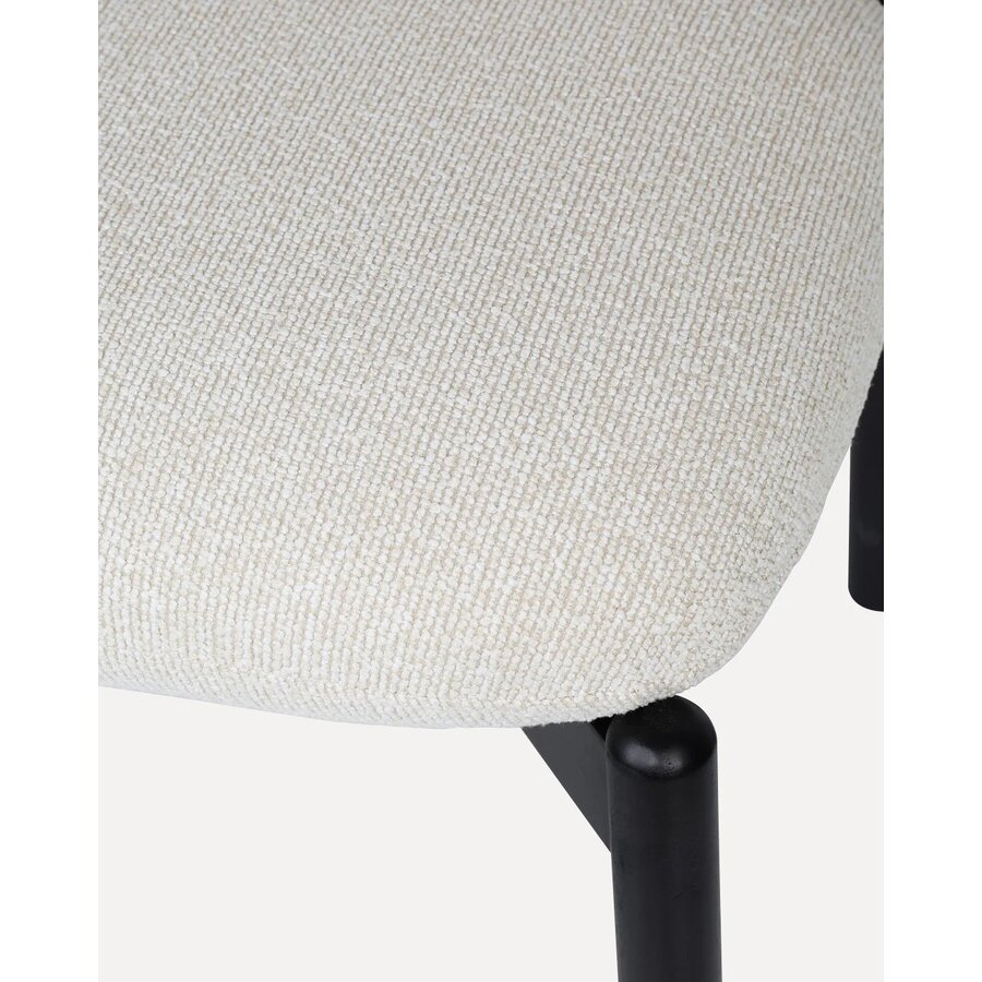 Frank Eetkamerstoel Zwart/Beige