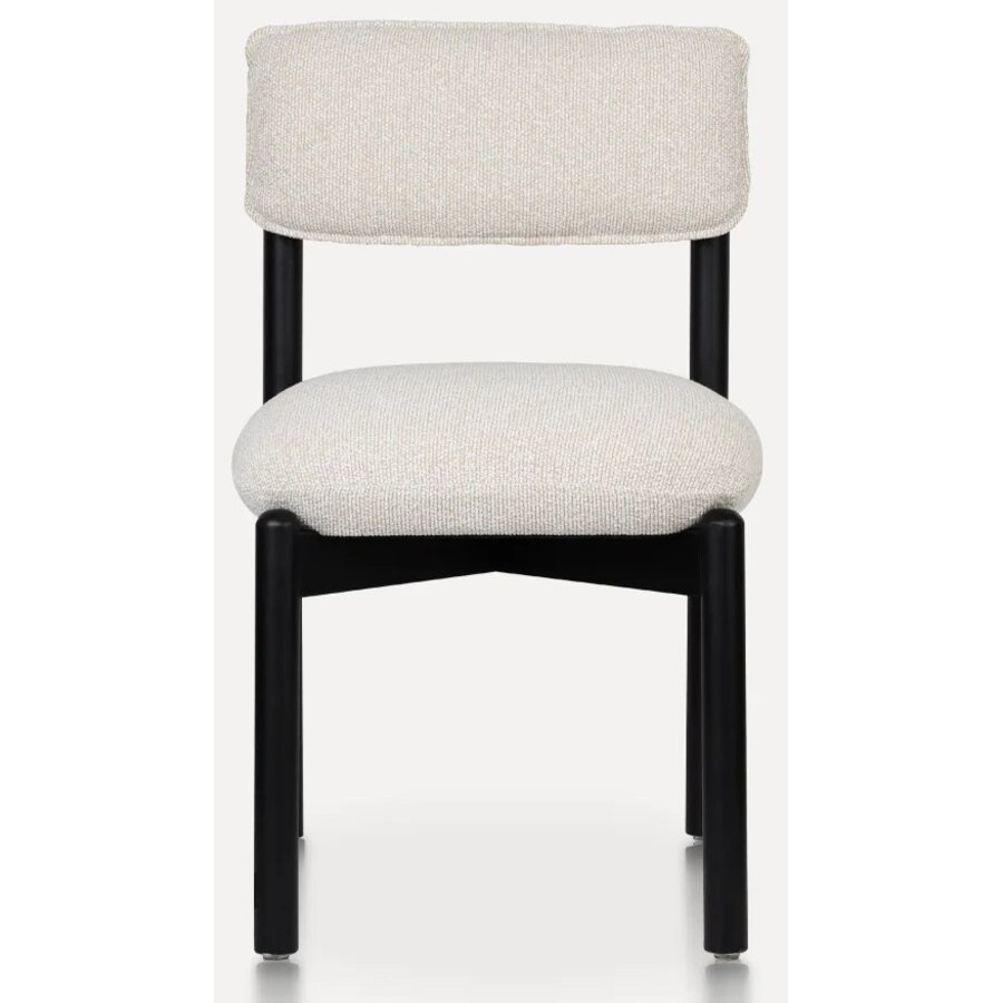 Frank Eetkamerstoel Zwart/Beige