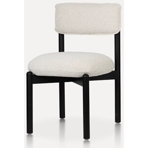 Hjem Interiors Frank Eetkamerstoel Zwart/Beige