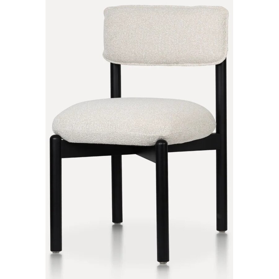 Frank Eetkamerstoel Zwart/Beige