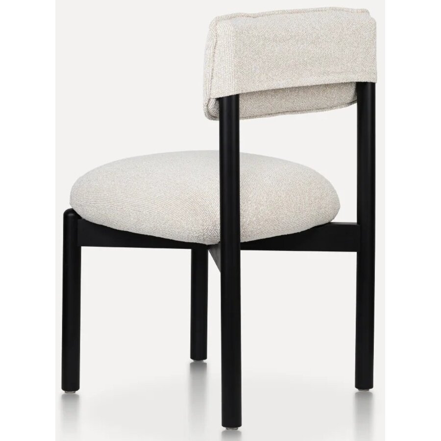 Frank Eetkamerstoel Zwart/Beige