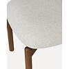 Frank Eetkamerstoel Walnoot/Beige