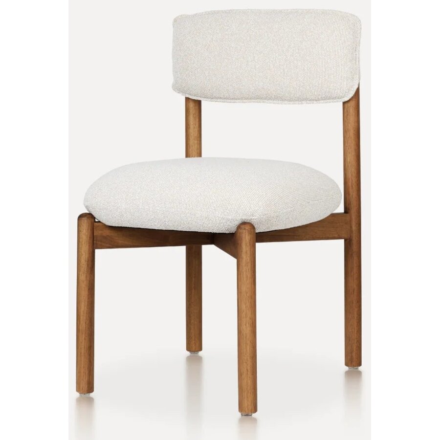 Frank Eetkamerstoel Walnoot/Beige