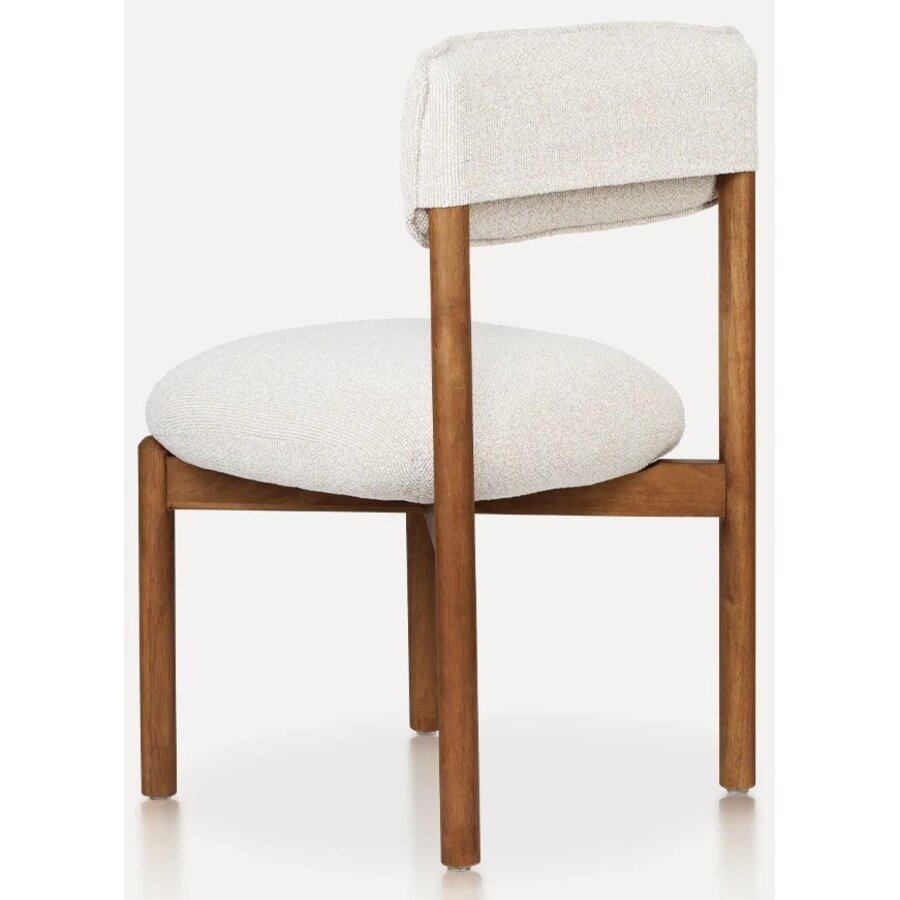 Frank Eetkamerstoel Walnoot/Beige