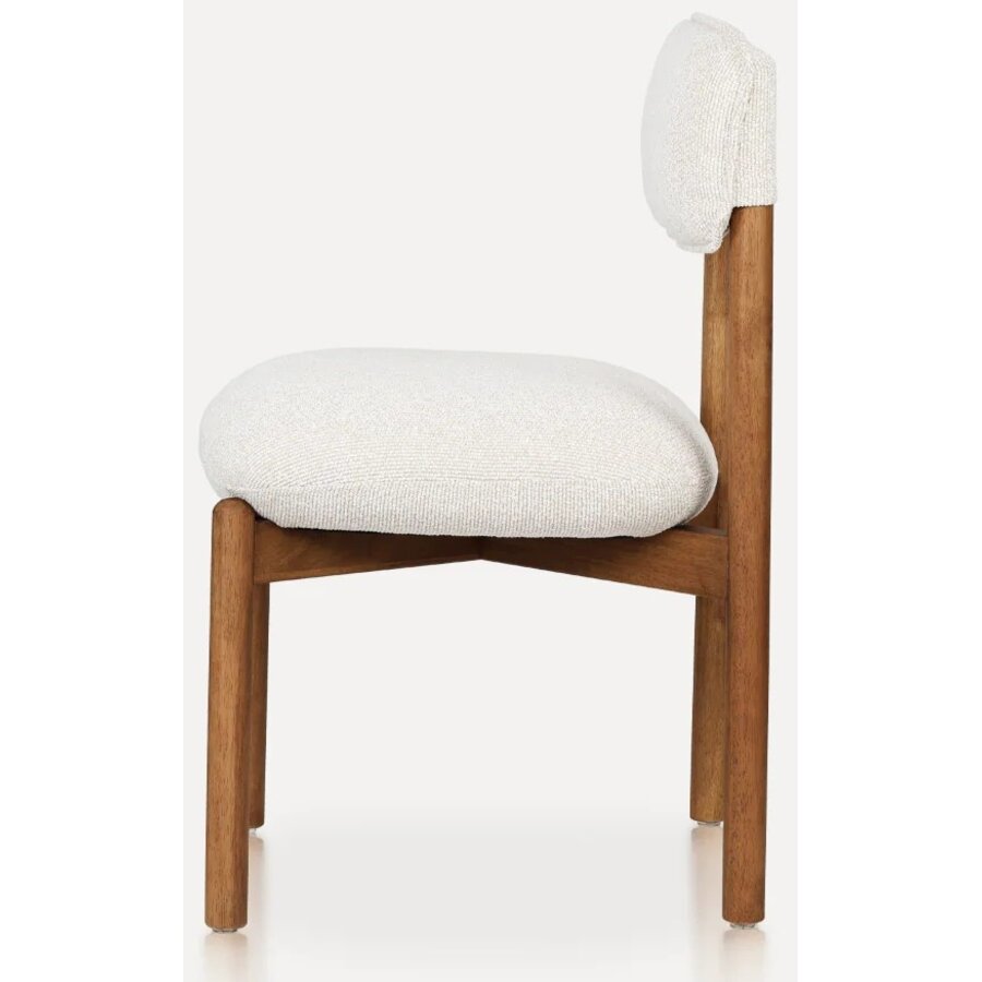 Frank Eetkamerstoel Walnoot/Beige