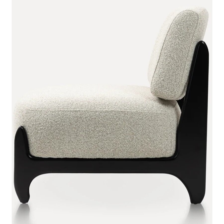 Naomi Loungestoel Beige/Zwart