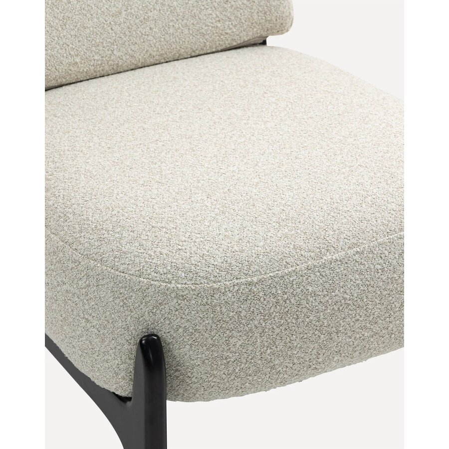 Naomi Loungestoel Beige/Zwart