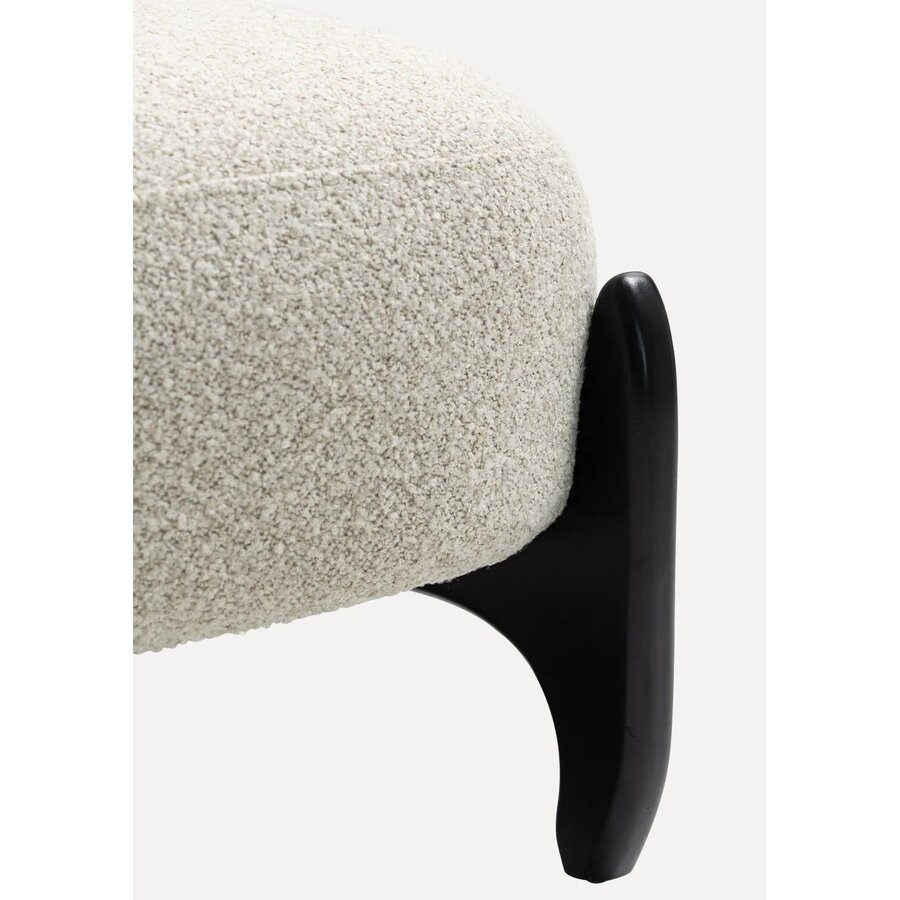 Naomi Loungestoel Beige/Zwart