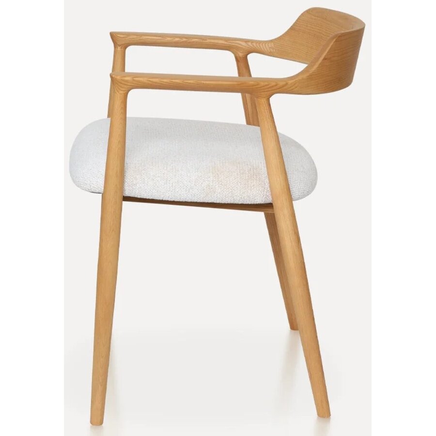Eden Eetkamerstoel Natural/Wit