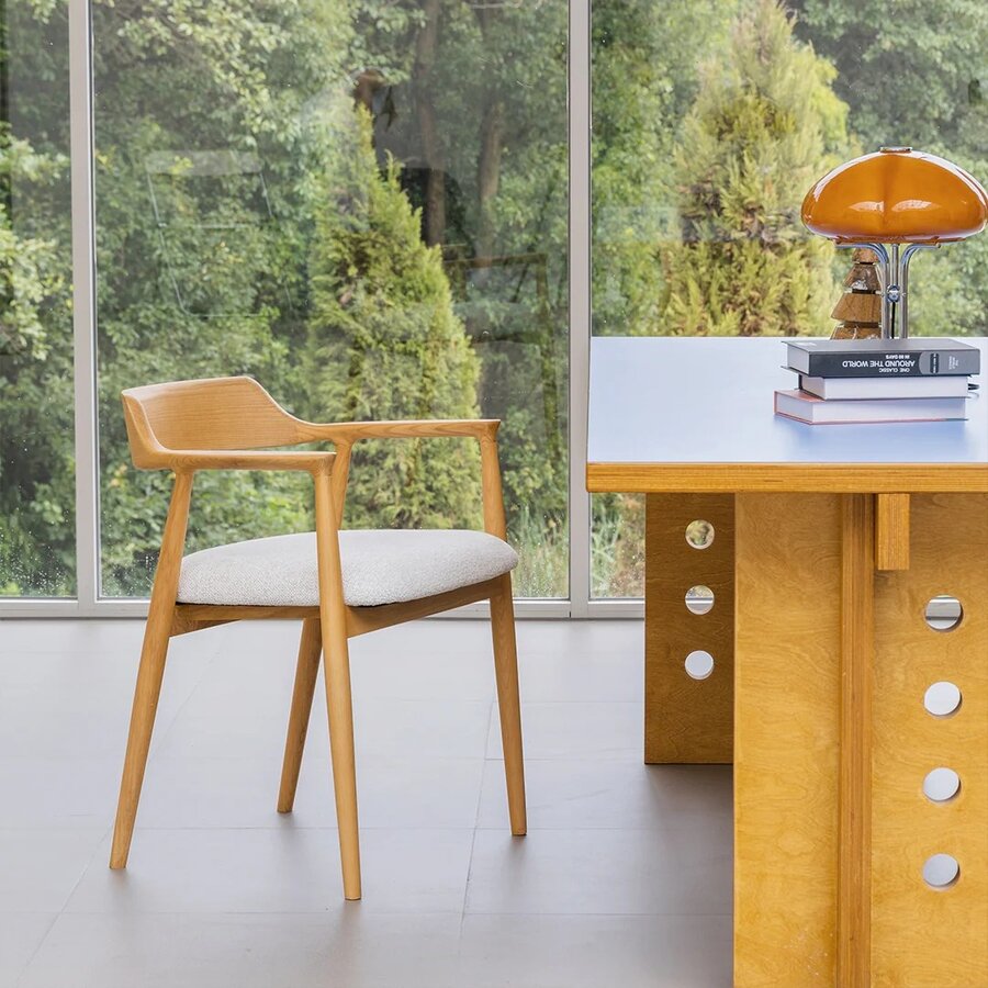 Eden Eetkamerstoel Natural/Wit