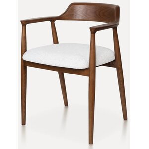 Hjem Interiors Eden Eetkamerstoel Walnoot/Wit