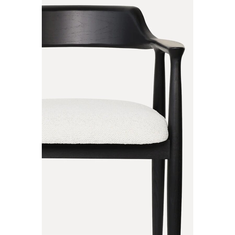 Eden Eetkamerstoel Zwart/Wit