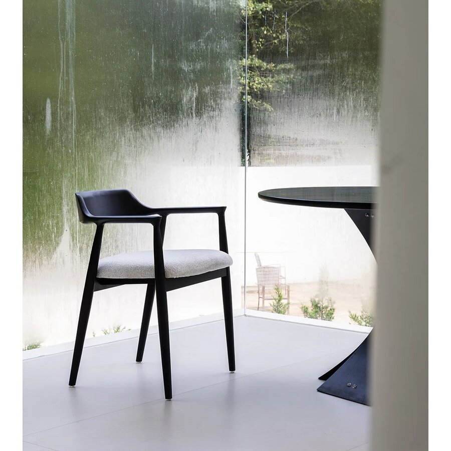 Eden Eetkamerstoel Zwart/Wit