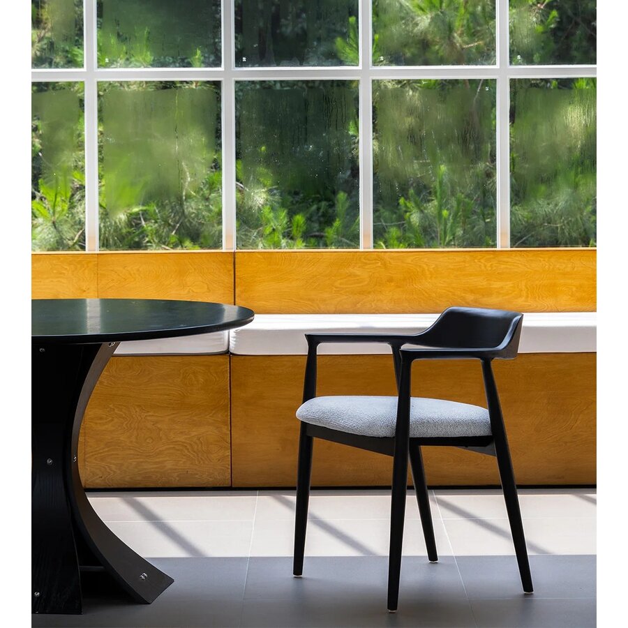 Eden Eetkamerstoel Zwart/Wit