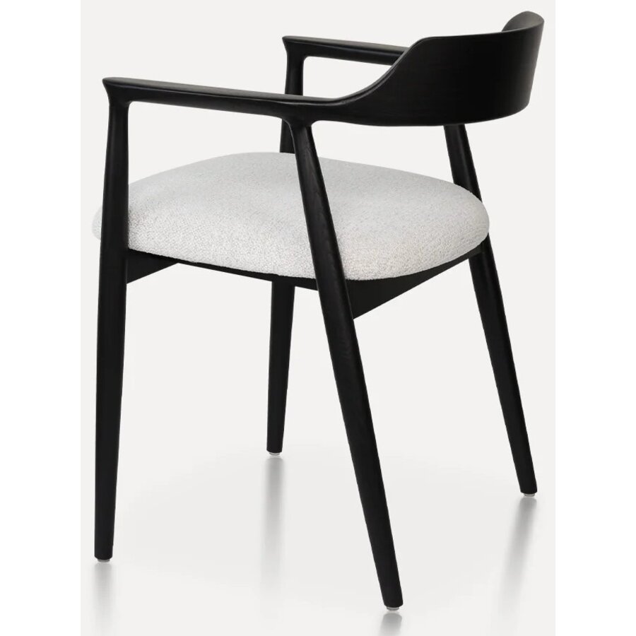 Eden Eetkamerstoel Zwart/Wit