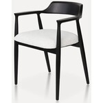 Hjem Interiors Eden Eetkamerstoel Zwart/Wit