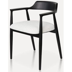 Hjem Interiors Eden Eetkamerstoel Zwart/Wit