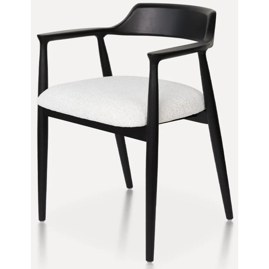 Eden Eetkamerstoel Zwart/Wit