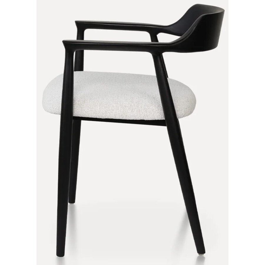 Eden Eetkamerstoel Zwart/Wit