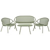 Sally 4-delige Loungeset Groen