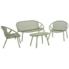 Sally 4-delige Loungeset Groen