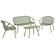 Sally 4-delige Loungeset Groen