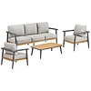 Camilla 4-Delige Loungeset Beige/Antraciet