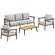 Camilla 4-Delige Loungeset Beige/Antraciet