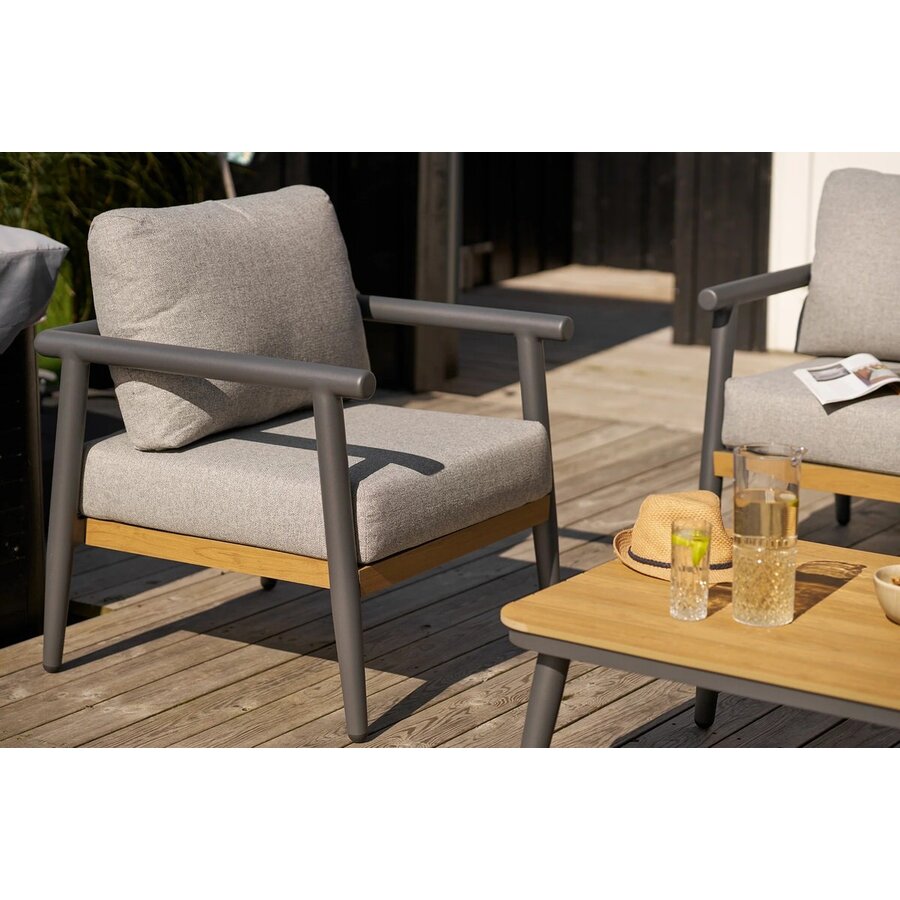 Camilla 4-Delige Loungeset Beige/Antraciet