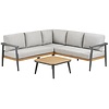 Camilla Hoek Loungeset Beige/Antraciet