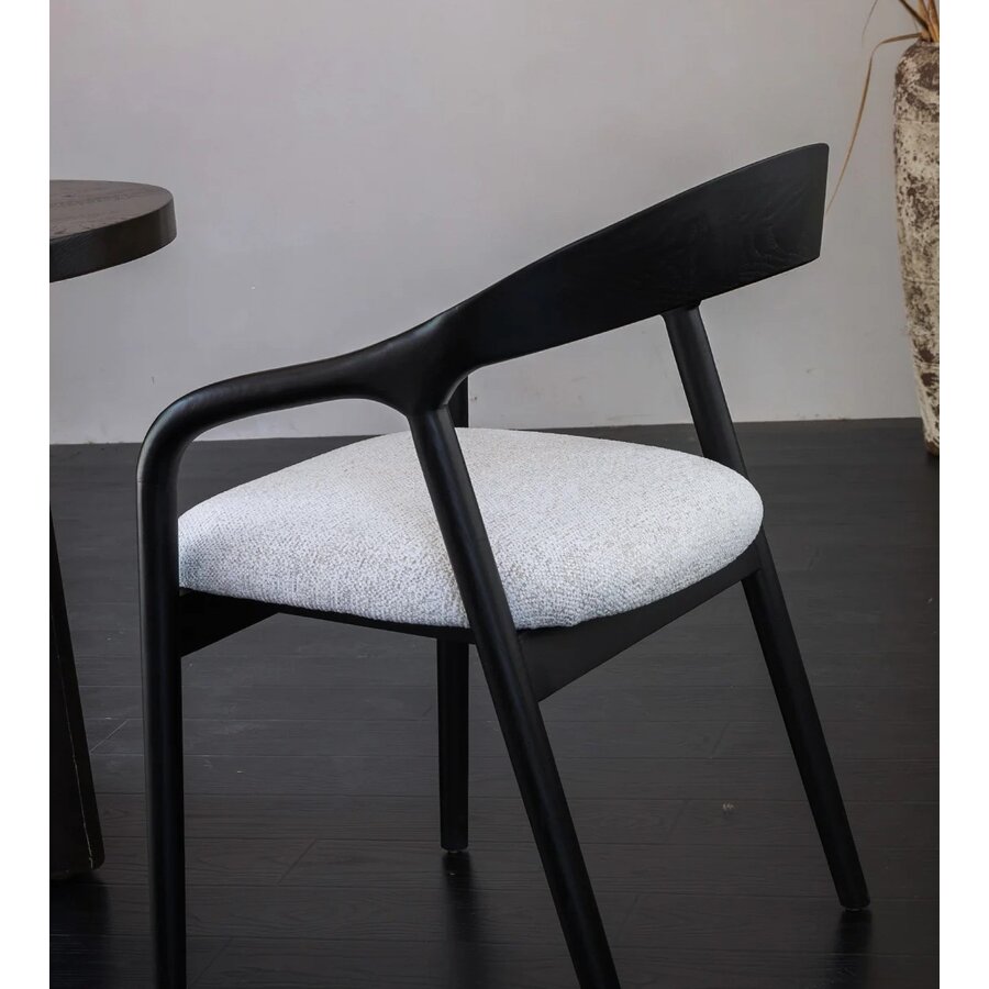 Shane Eetkamerstoel Zwart/Wit