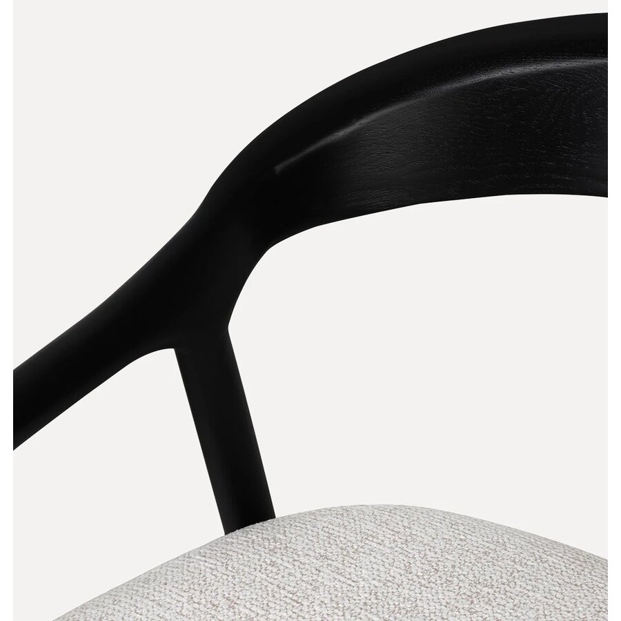 Shane Eetkamerstoel Zwart/Wit