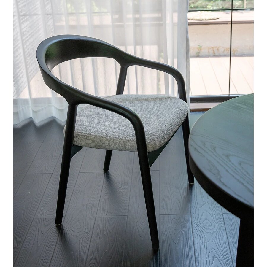 Shane Eetkamerstoel Zwart/Wit