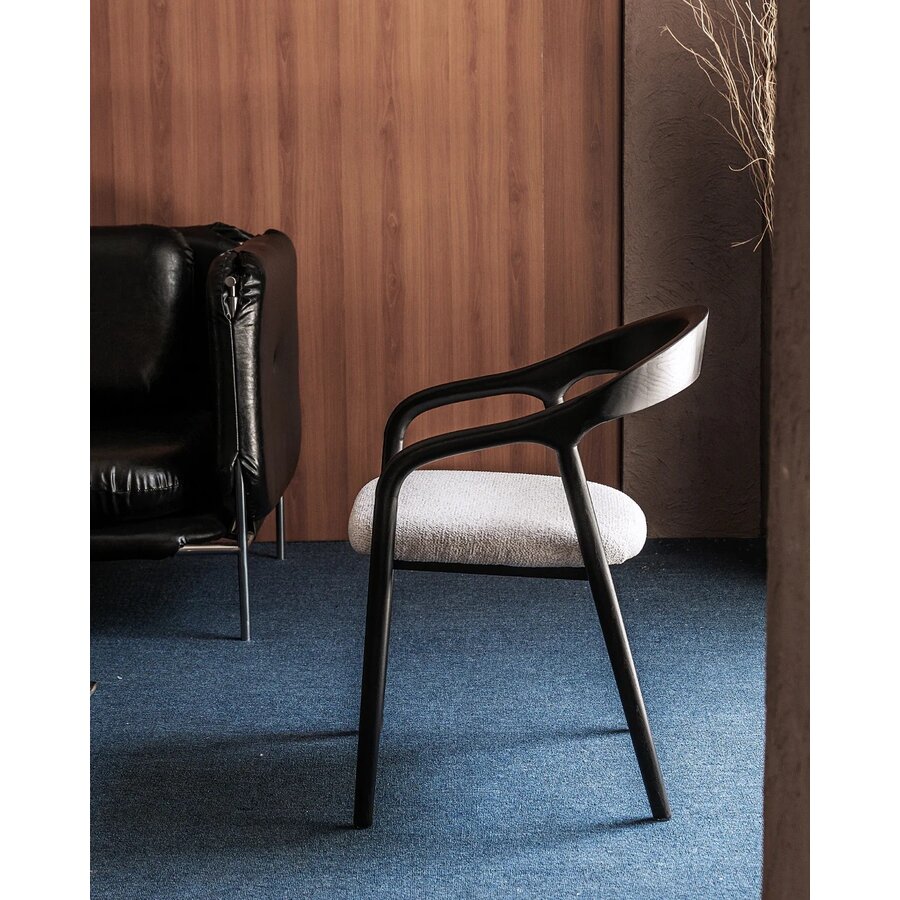 Shane Eetkamerstoel Zwart/Wit