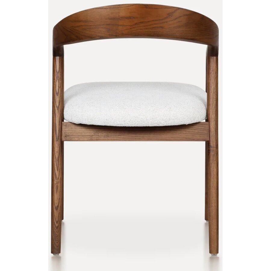 Shane Eetkamerstoel Walnoot/Wit