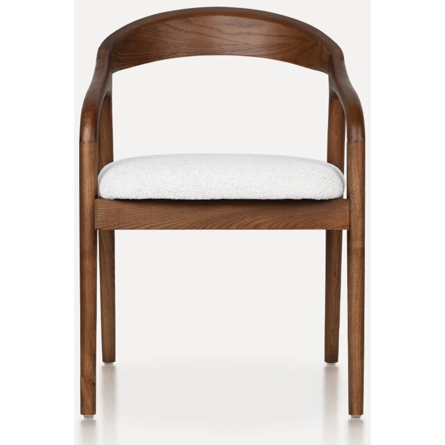 Shane Eetkamerstoel Walnoot/Wit