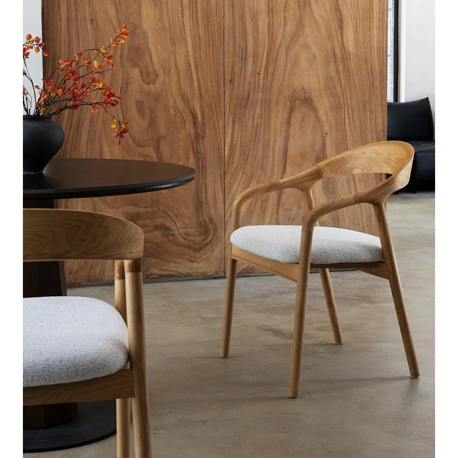 Shane Eetkamerstoel Natural/Wit