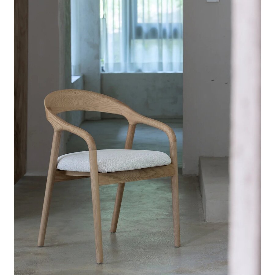 Shane Eetkamerstoel Natural/Wit