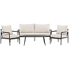 Taromina 4-Delige Loungeset Beige/Zwart
