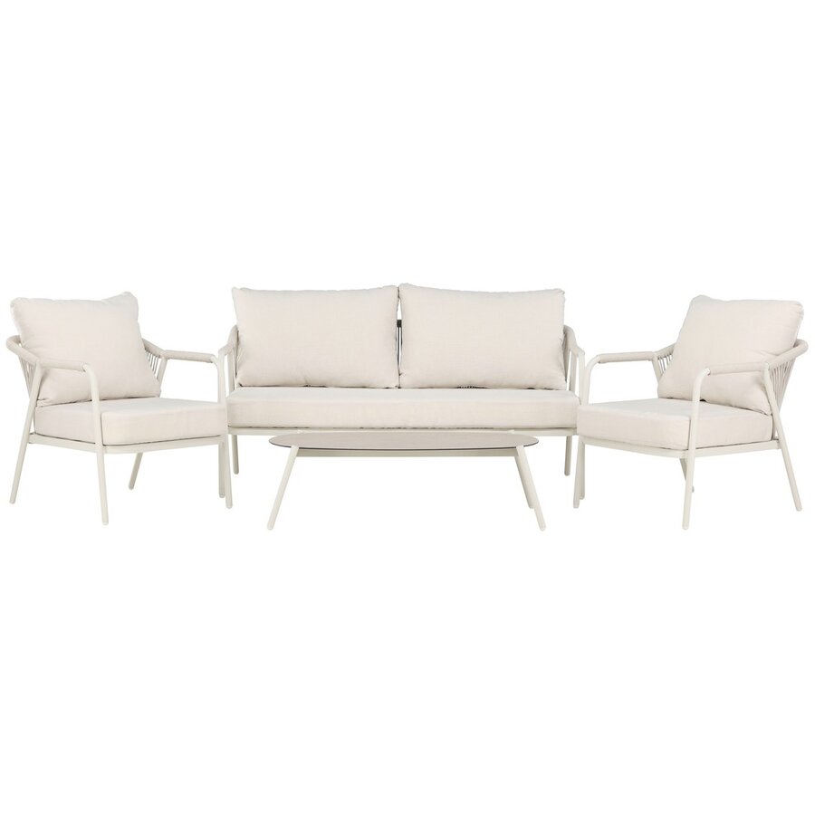 Sicily 4-Delige Loungeset Beige