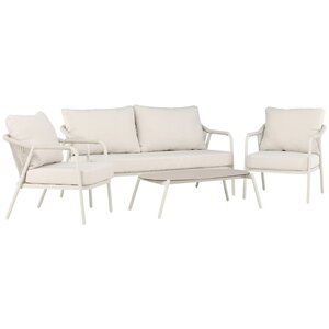 Hjem Interiors Sicily 4-Delige Loungeset Beige