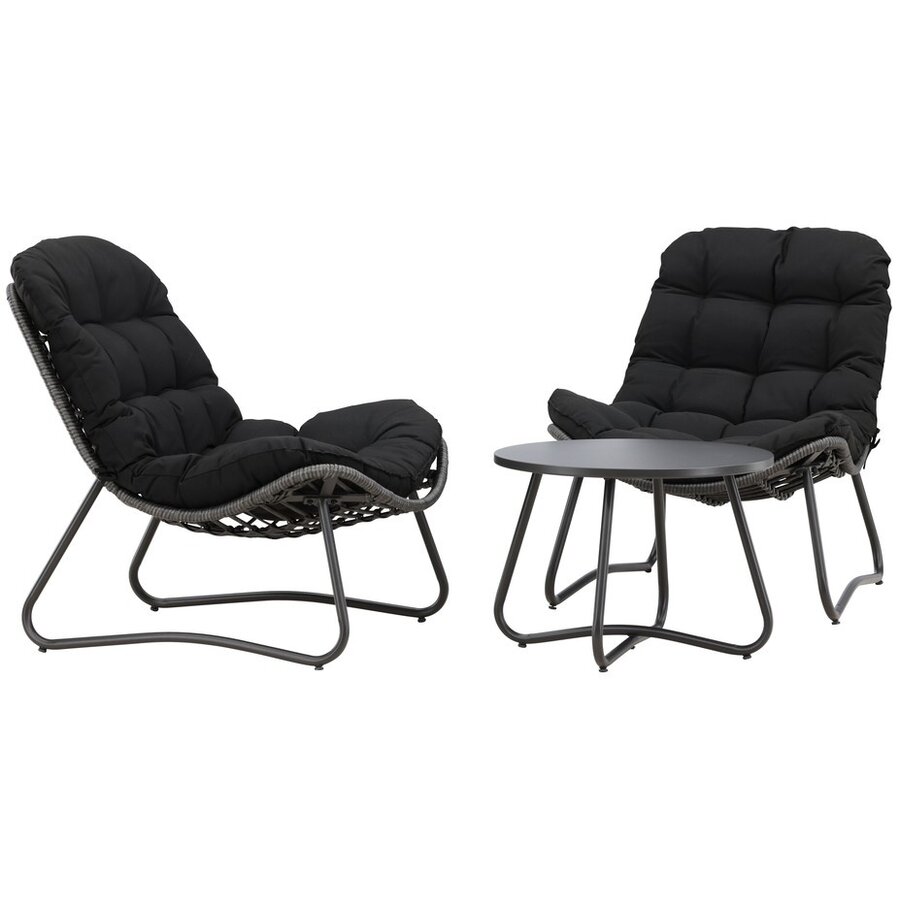 Cala 3-Delige Loungeset Antraciet